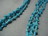 Amazing Vintage Navajo Turquoise Heishi Old Necklace Native American Jewelry-Nativo Arts