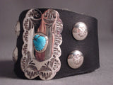 Amazing Vintage Navajo Turquoise Native American Jewelry Silver Pueblo Ketoh Bracelet-Nativo Arts