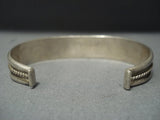 Amazing Vintage Navajo Turquoise Sterling Native American Jewelry Silver Bracelet Old-Nativo Arts