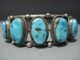 Amazing Vintage Navajo Turquoise Sterling Native American Jewelry Silver Buckle Old-Nativo Arts