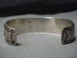 Amazing Vintage Navajo Turquoise Sterling Silver Native American Bracelet Old-Nativo Arts
