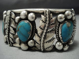 Amazing Vintage Navajo Turquoise Sterling Silver Native American Jewelry Bracelet-Nativo Arts