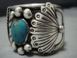 Amazing Vintage Navajo Turquoise Sterling Silver Native American Jewelry Bracelet-Nativo Arts