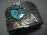 Amazing Vintage Navajo Turquoise Sterling Silver Native American Jewelry Bracelet-Nativo Arts
