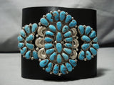 Amazing Vintage Navajo Turquoise Sterling Silver Native American Ketoh Bracelet-Nativo Arts
