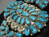 Amazing Vintage Navajo Turquoise Sterling Silver Native American Ketoh Bracelet-Nativo Arts