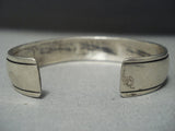 Amazing Vintage Navajo Water Wave Sterling Native American Jewelry Silver Bracelet Old Pawn-Nativo Arts