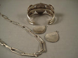 Arizona Living Treasure Artist Vintage Navajo Native American Jewelry Silver Bracelet Necklace-Nativo Arts