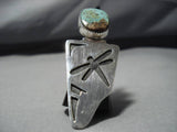 Arrowhead Love Sterling Silver Turquoise Ring-Nativo Arts