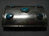 Astonishing Vintage Native American Jewelry Navajo Sterling Silver Turquoise Ketoh Bracelet-Nativo Arts