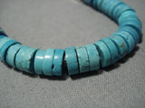 Astonishing Vintage Native American Navajo Sterling Silver Turquoise Necklace Old-Nativo Arts