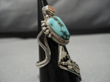 Astounding Vintage Hopi Native American Brad Gashwazra Sterling Silver Ring Old-Nativo Arts