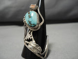 Astounding Vintage Hopi Native American Brad Gashwazra Sterling Silver Ring Old-Nativo Arts