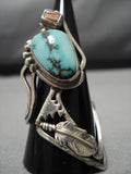 Astounding Vintage Hopi Native American Brad Gashwazra Sterling Silver Ring Old-Nativo Arts