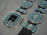 Authentic Native American Jewelry Navajo Victor Moses Begay Turquoise Sterling Silver Concho Belt-Nativo Arts