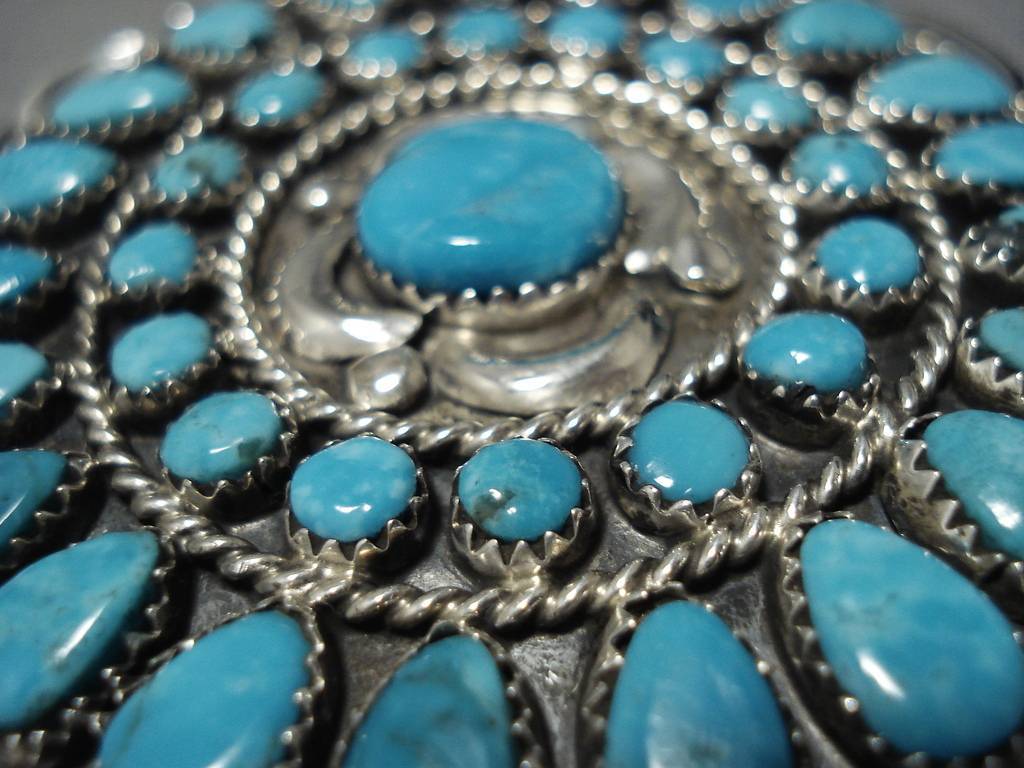 Authentic Native American Navajo Victor Moses Begay Turquoise