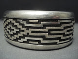 Authentic Vintage Navajo Dan Jackson Navajo Sterling Native American Jewelry Silver Bracelet-Nativo Arts
