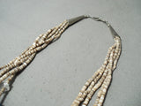 Native American Amazing Vintage Navajo Turquoise Sterling Silver Heishi Necklace-Nativo Arts
