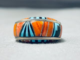 Southwest Vintage Turquoise Shell Sterling Silver Ring-Nativo Arts