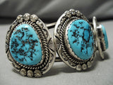 Impressive Vintage Navajo Turquoise Sterling Silver Native American Bracelet-Nativo Arts
