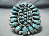 Unbelievable Vintage Navajo Turquoise Sterling Silver Ring Native American Old-Nativo Arts