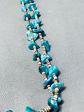 Stunning Vintage Native American Navajo Kingman Turquoise & Heishi Necklace-Nativo Arts
