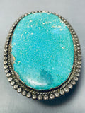 Museum Quality Vintage Native American Navajo Turquoise Sterling Silver Bracelet-Nativo Arts