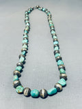 Marvelous Vintage Native American Navajo Royston Turquoise Sterling Silver Necklace-Nativo Arts