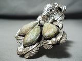 Jake Francosa San Felipe Turquoise Sterling Silver Buffalo Ring-Nativo Arts