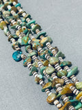 Native American Gorgeous Vintage Santo Domingo Royston Old Kingman Turquoise Necklace-Nativo Arts