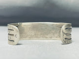 Early 1900's Vintage Native American Navajo Turquoise Silver Bracelet-Nativo Arts