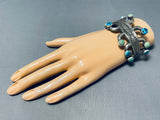 Rob Chee Native American Navajo Turquoise Sterling Silver Bracelet-Nativo Arts