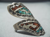 Fantastic Vintage Navajo Turquoise Sterling Silver Ring Native American Old-Nativo Arts