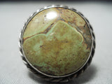 Magnificent Vintage Native American Navajo Royston Turquoise Sterling Silver Ring-Nativo Arts