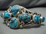 Important Verdy Jake Vintage Native American Navajo Turquoise Sterling Silver Bracelet Old-Nativo Arts