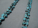 Amazing Vintage Navajo Native American Turquoise Necklace Old-Nativo Arts