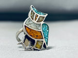 Amazing Vintage Native American Zuni Turquoise Sterling Silver Petite Ring-Nativo Arts
