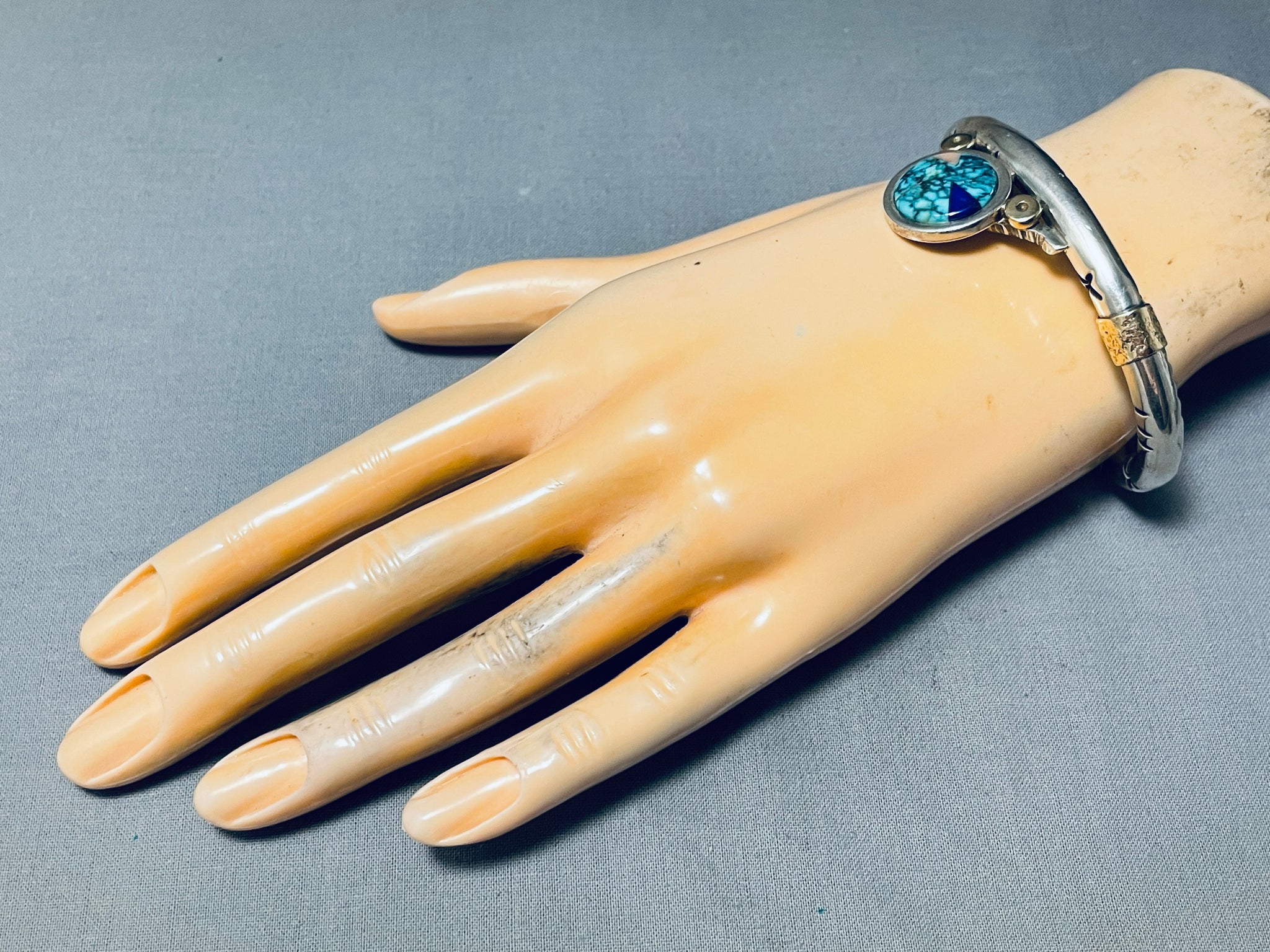 Important Vernon Begay Vintage Native American Navajo 14k Sterling
