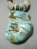 Native American Magnificent Vintage Santo Domingo Huge Royston Turquoise & Shell Necklace Old-Nativo Arts