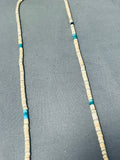 Wonderful Vintage Santo Domingo Shell Sterling Silver Necklace-Nativo Arts