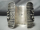 Important Best Native American Navajo Darrell Becenti Turquoise Sterling Silver Bracelet-Nativo Arts