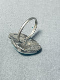 Beautiful Vintage Native American Navajo Turquoise Sterling Silver Ring Old-Nativo Arts