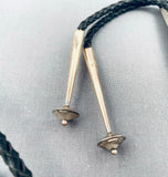 Astonishing Vintage Native American Navajo Sterling Silver Bolo Tie-Nativo Arts