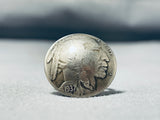 1937 Coin Vintage Native American Navajo Sterling Silver Ring Old-Nativo Arts
