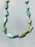 Native American Marvelous Santo Domingo Royston Turquoise Heishi Sterling Silver Necklace-Nativo Arts
