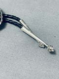Colossal Mens Turquoise Pool Sterling Silver Native American Navajo Bolo Tie-Nativo Arts