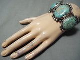 A+ Vintage Native American Navajo Royston Turquoise Sterling Silver Bracelet-Nativo Arts