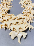 Native American Best Vintage Authentic Santo Domingo Hand Carved Horse Fetish Necklace-Nativo Arts
