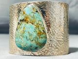 Enormous Navajo Royston Turquoise Sterling Silver Bracelet-Nativo Arts