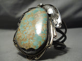 Colossal Vintage Native American Navajo Old Royston Turquoise Sterling Silver Bracelet-Nativo Arts